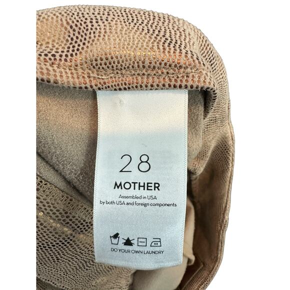 Mother Gold Slither The High Waisted Seamless Looker Ankle Pants Size 28 - Picture 3 of 15